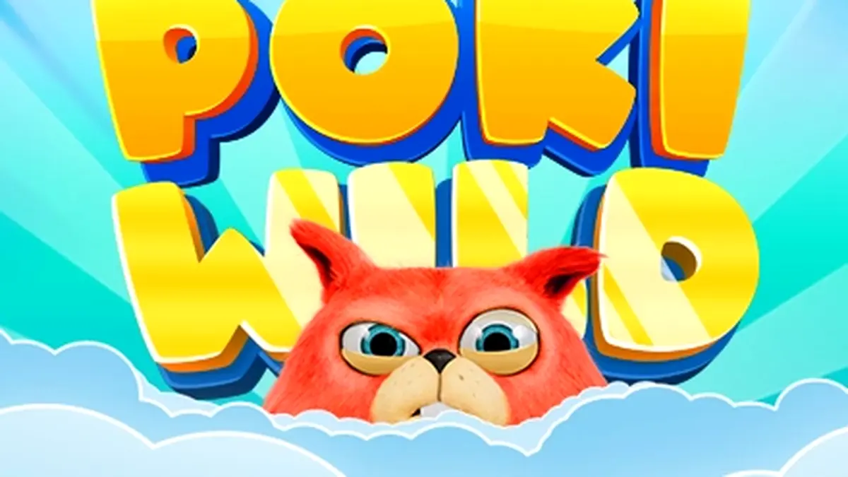 Poki Wild slot game interface na may makukulay na simbolo at reels.